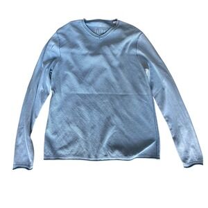 Tommy Bahama Sweater Mens Large Light BlueRelax Cotton Knit Lightweight Wore 2Xs